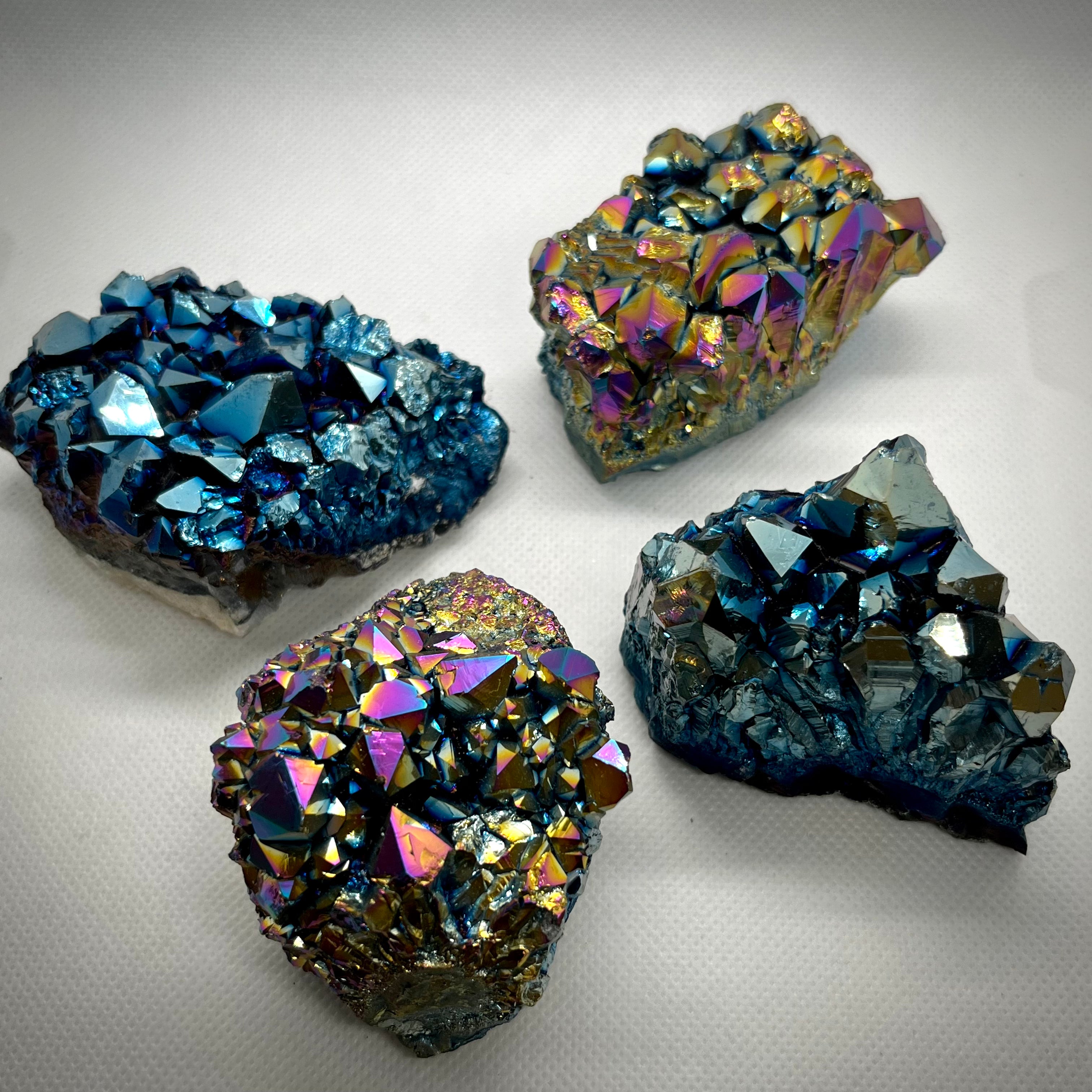 Titanium Amethyst Rainbow Clusters