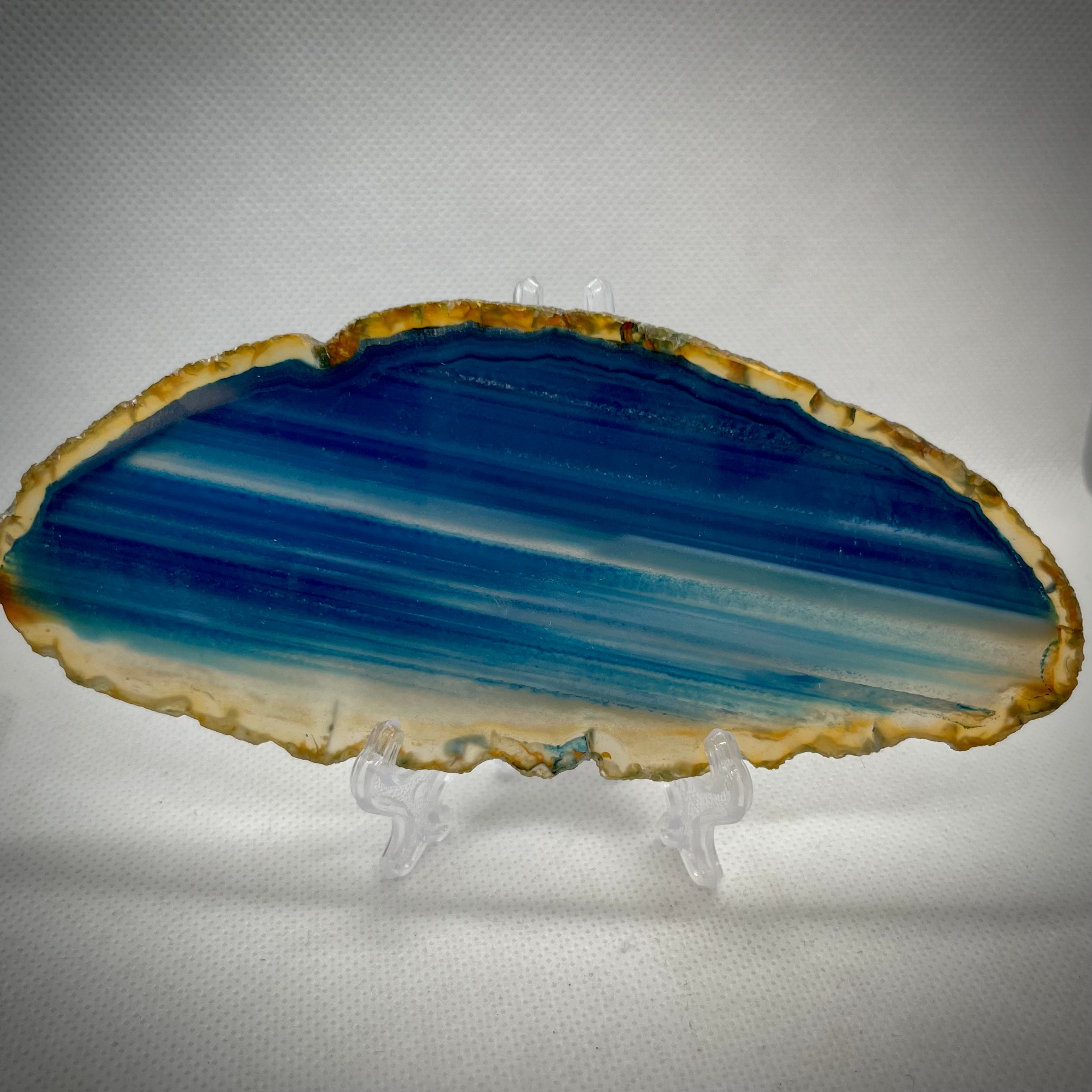 Agate Slice Blue - Large #3