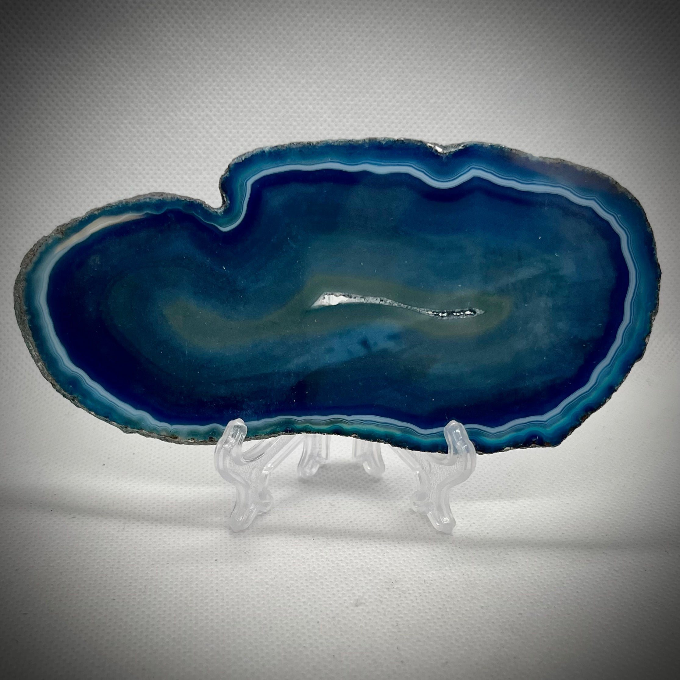 Agate Slice Blue - Large #3