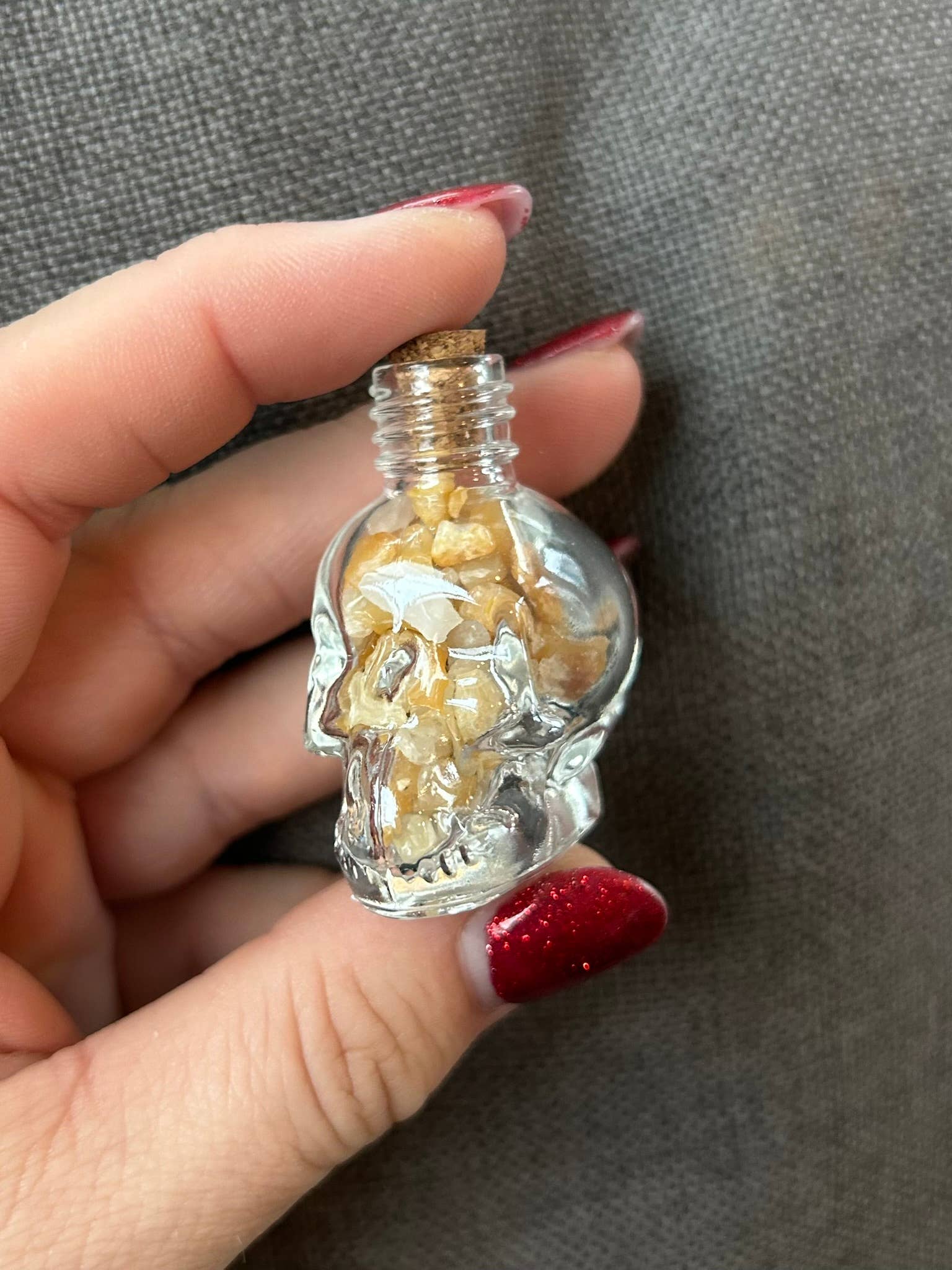 Gemstone Skull Jars