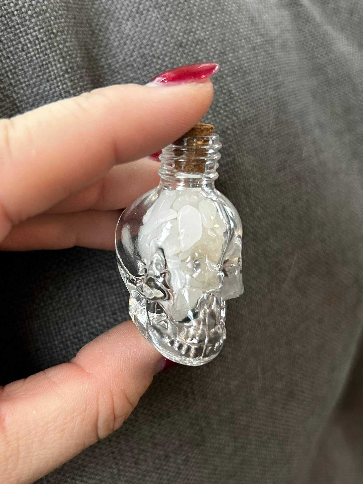 Gemstone Skull Jars