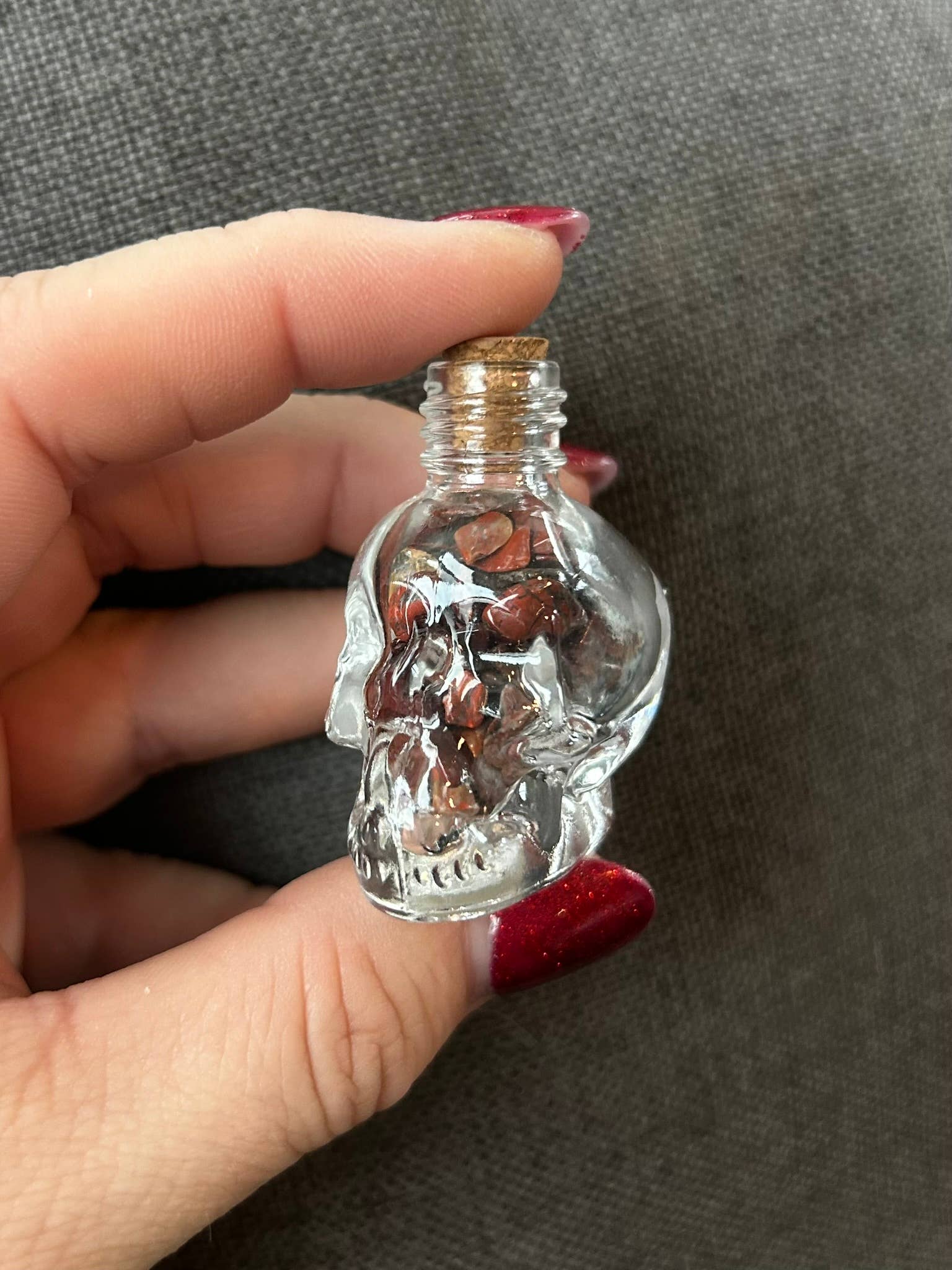 Gemstone Skull Jars