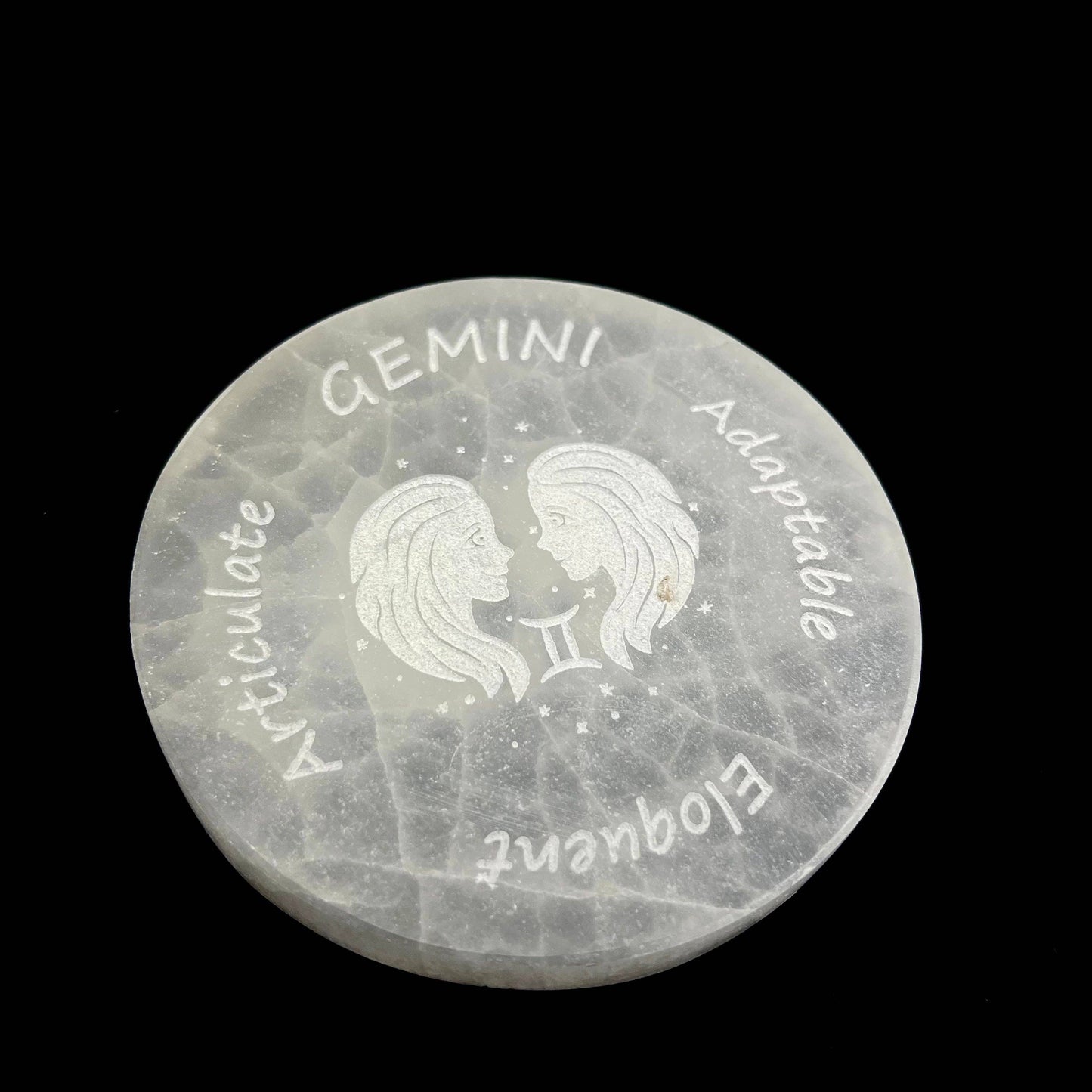 Zodiac Signs Selenite Plates