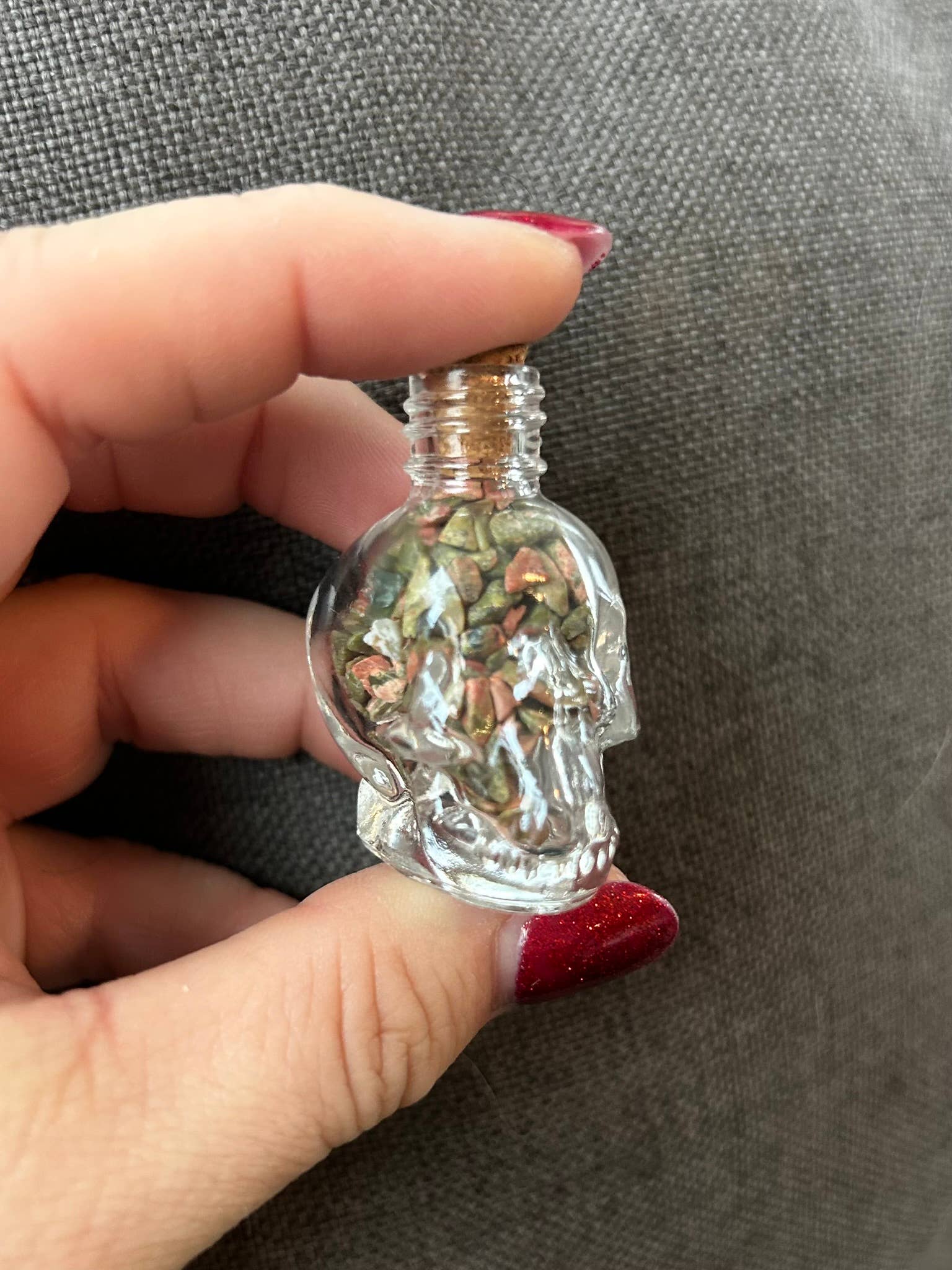 Gemstone Skull Jars