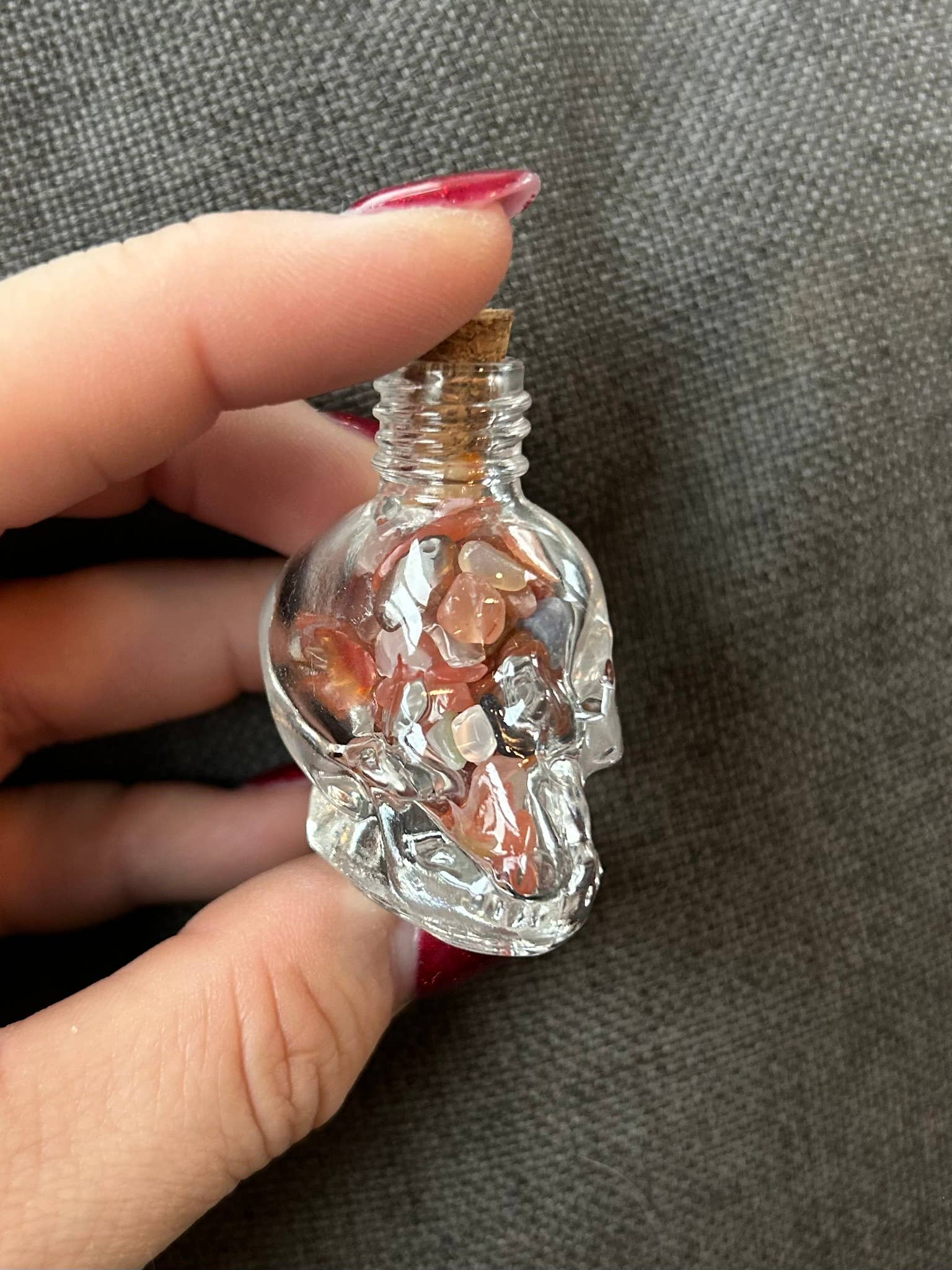 Gemstone Skull Jars