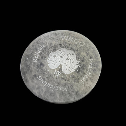 Zodiac Signs Selenite Plates