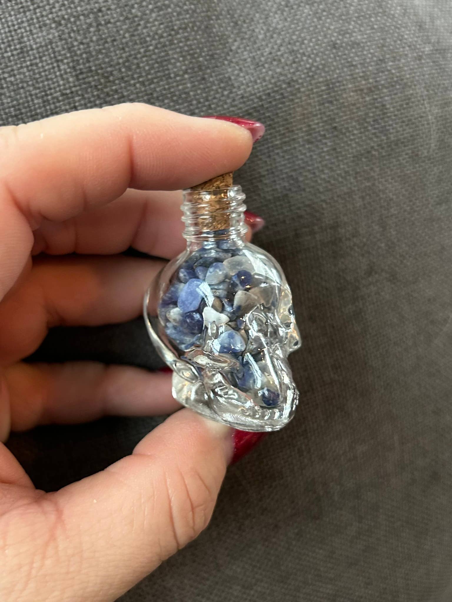 Gemstone Skull Jars