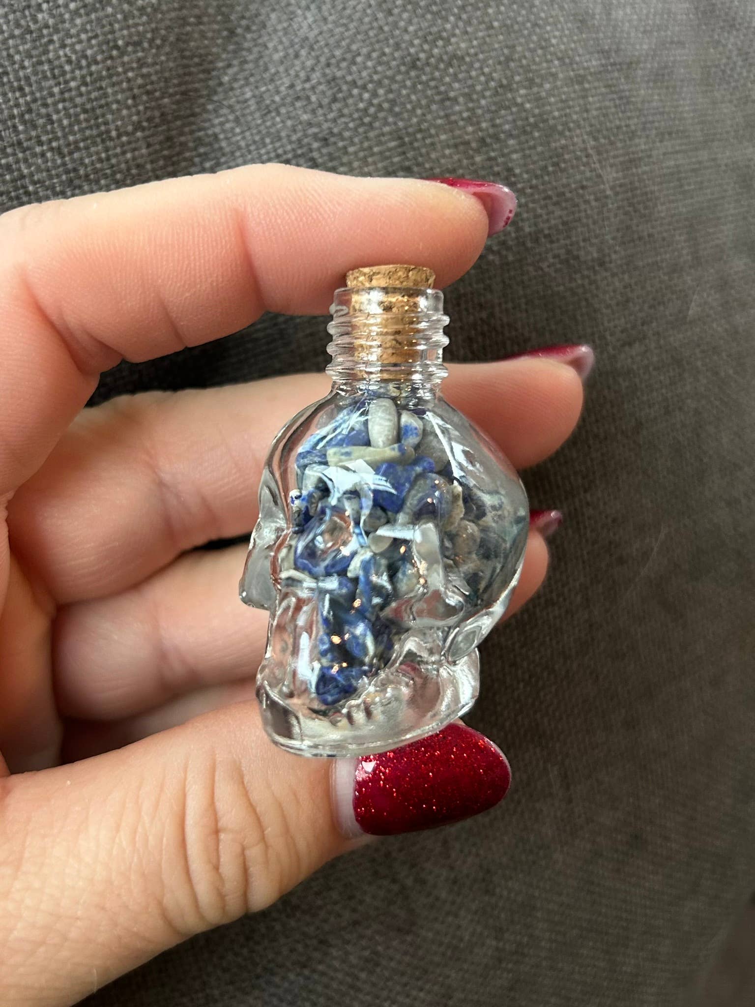 Gemstone Skull Jars