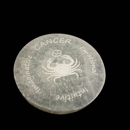 Zodiac Signs Selenite Plates