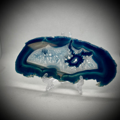 Agate Slice Blue - Large #3