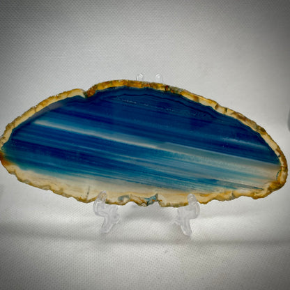 Agate Slice Blue - Large #3