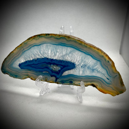 Agate Slice Blue - Large #3