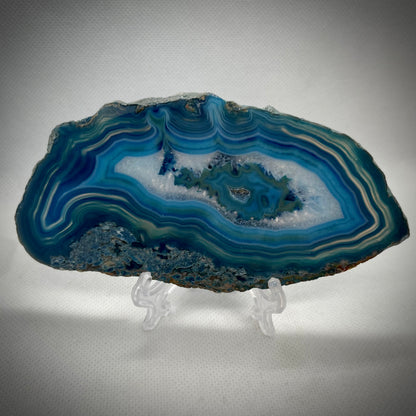 Agate Slice Blue - Large #3