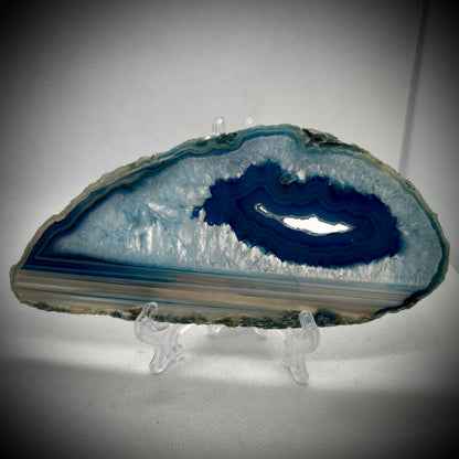 Agate Slice Blue - Large #3