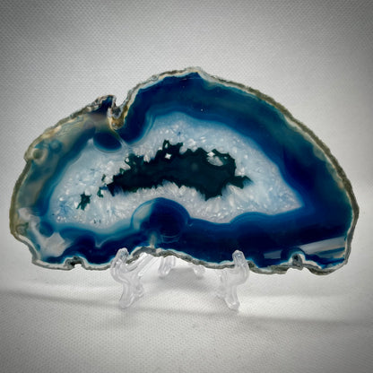 Agate Slice Blue - Large #3